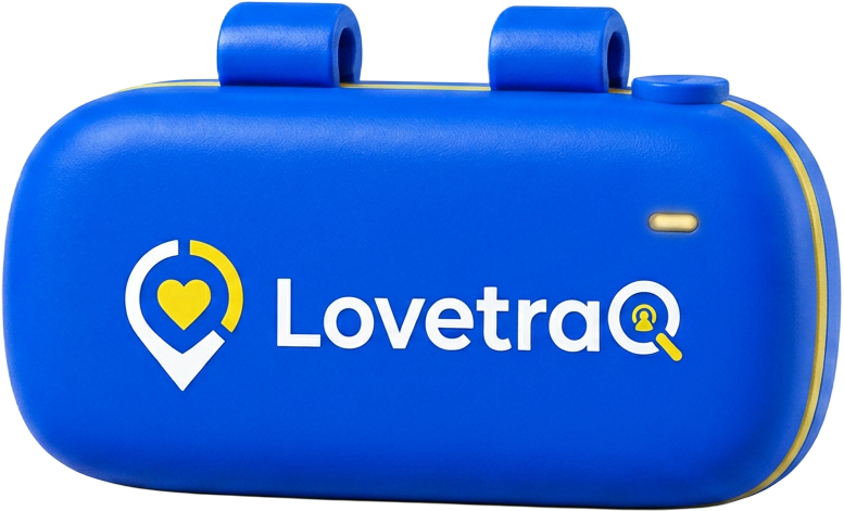 LovetraQ GPS en azul eléctrico